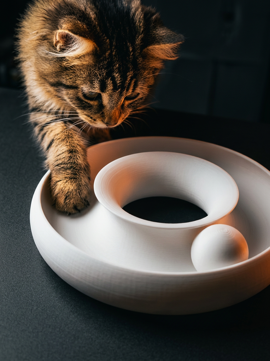 Jouet interactif pour chat — impression 3D BrBulls02