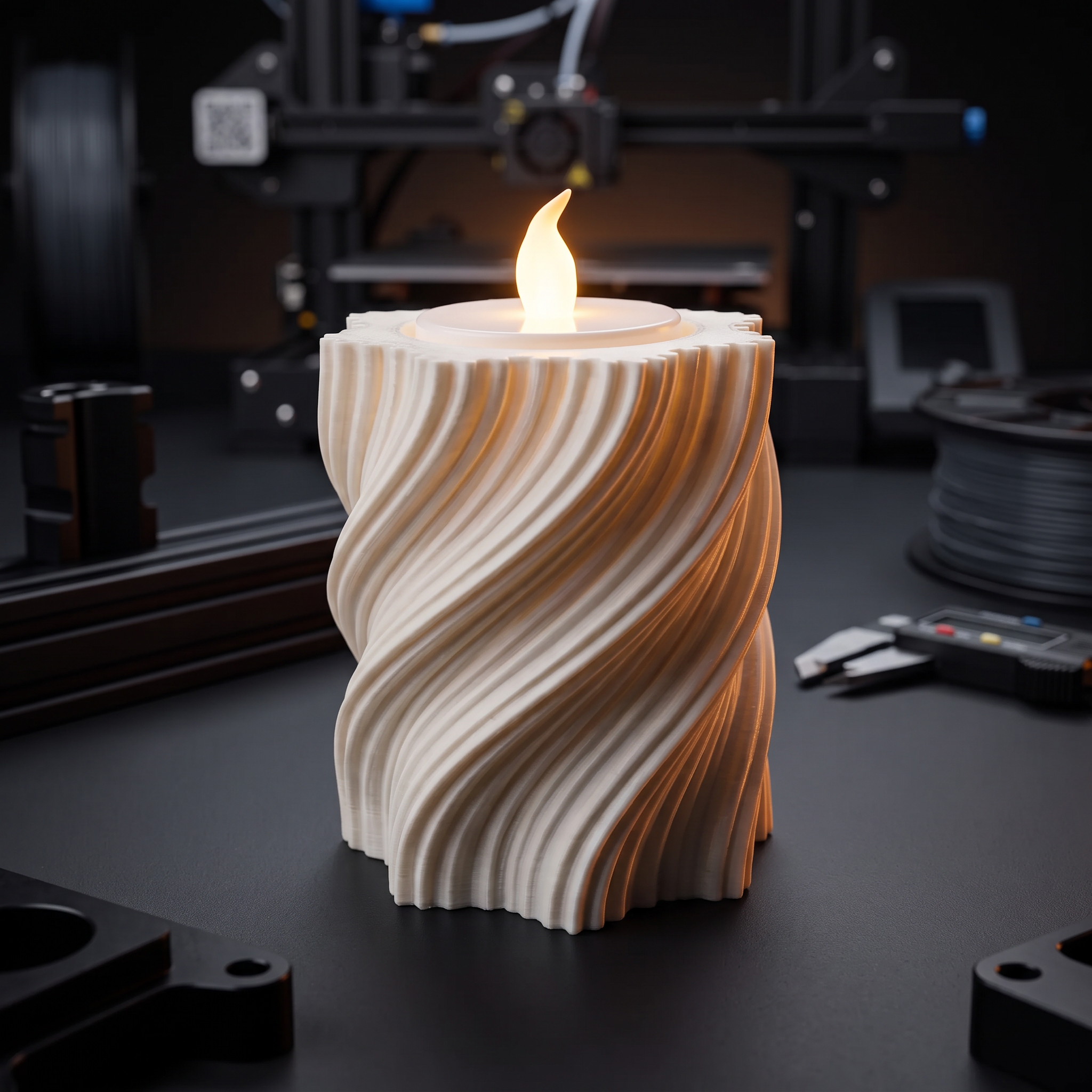 Photophore Spirale Design — impression 3D BrBulls02