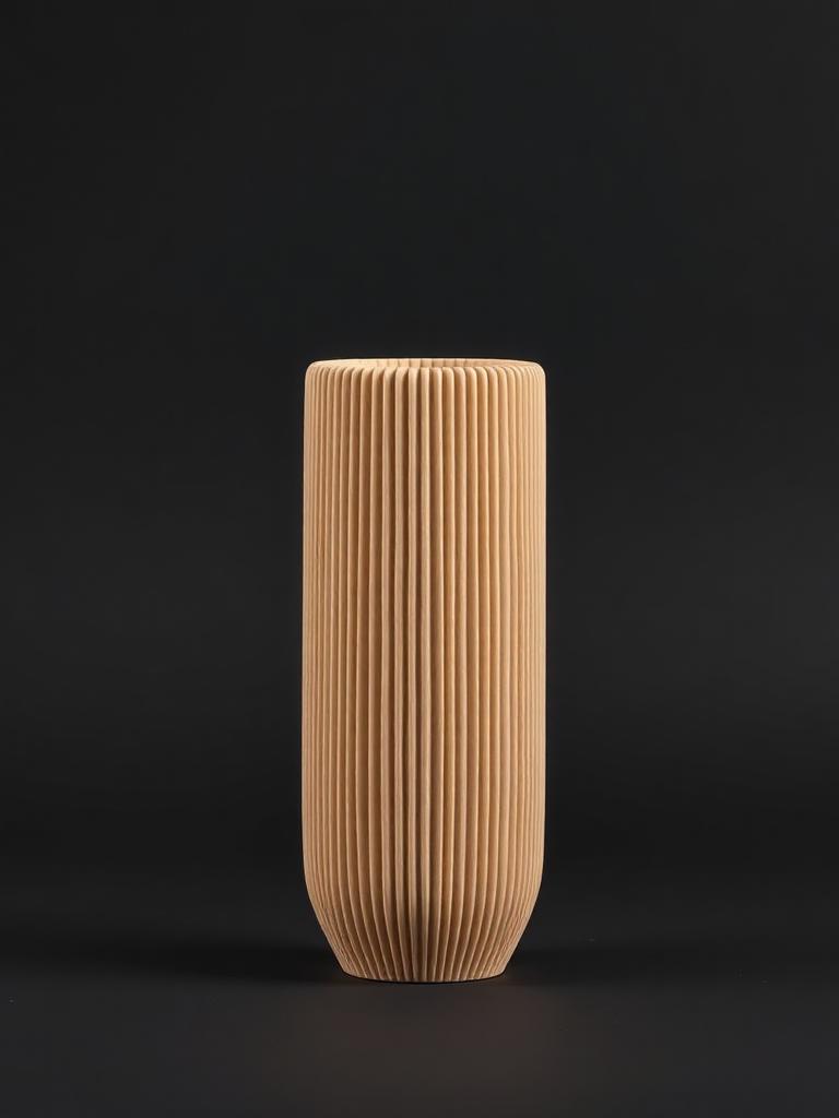 Vase sable rainuré 12 cm — impression 3D BrBulls02